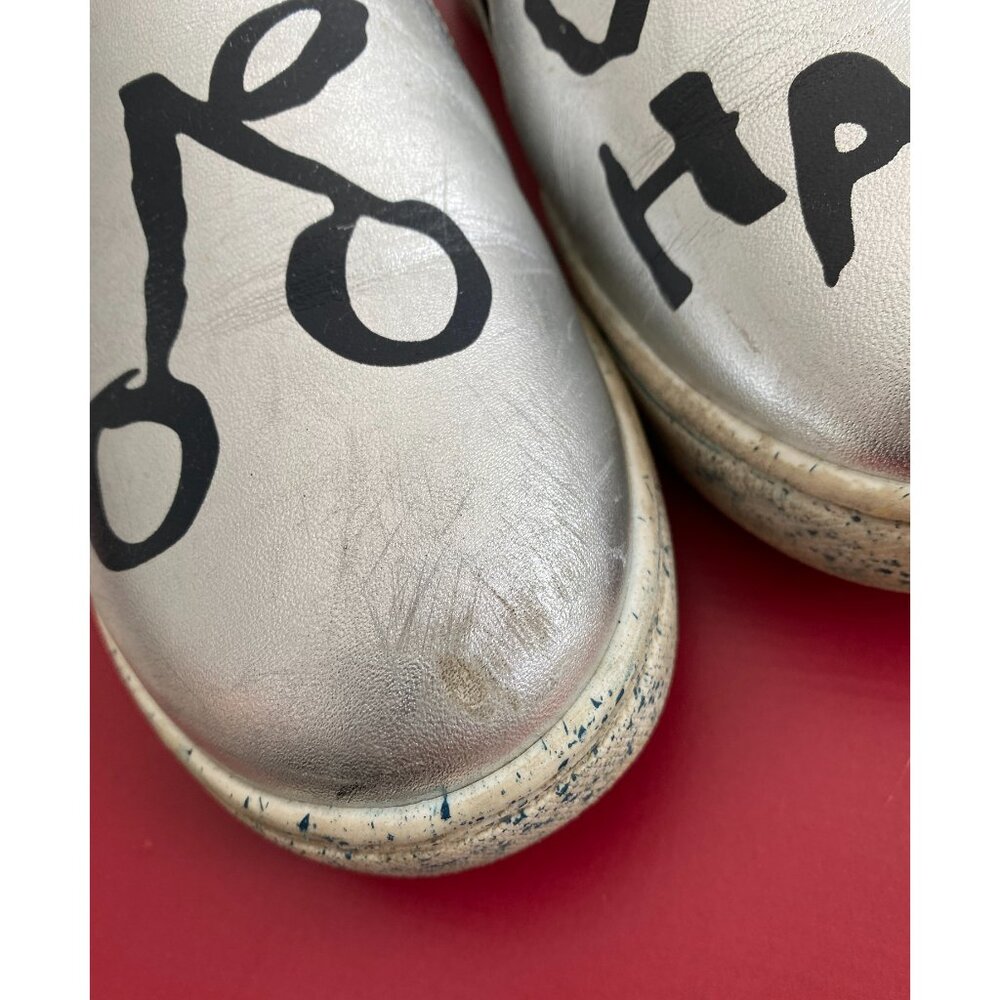 ** KIDS ** Bonpoint "Happy" Sneakers in Silver, size 31 ** AS IS ** - Picture 2 of 11